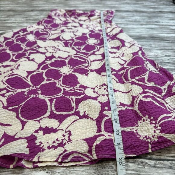 J. Crew Factory Women Strapless Tube Top Floral A Line Summer Dress 2 Pink White - Picture 13 of 15